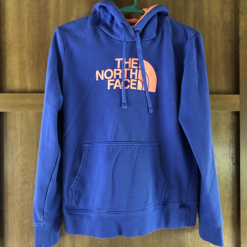 The North Face Blue and Orange Hoodie